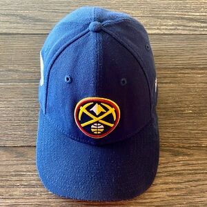 Denver Nuggets Hat Cap Fitted S/M Blue NBA Finals Badge New Era 39Thirty